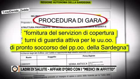 LADRI DI SALUTE PAGATI 12.000 EURO AL MESE