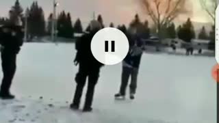 Guy arrested for breaking lockdown rules on outdoor skating rink