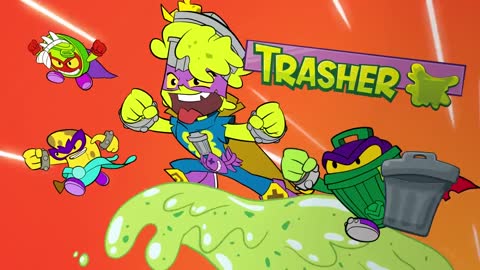 EPISODE SUPERTHINGS 😵 ¡Trasher litters the city! 😵 | Cartoons SERIES for Kids