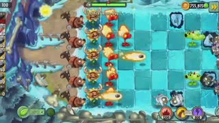 Plants vs Zombies 2 Frostbite Caves - Day 7