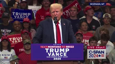 Trump accuses Kamala Harris and Tim Walz of running on a ‘fake record’ at Montana rally