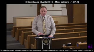 II Corinthians Chapter 9-10 - Mark Williams - 1-07-24