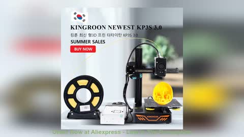 ⚡️ New Upgraded KP3S 3.0 Titan Extruder 3D Printer DIY Kit KINGROON PEI 3D Printer With TMC2225