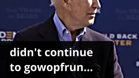 Joe Biden gets distracted by a train during a speech!