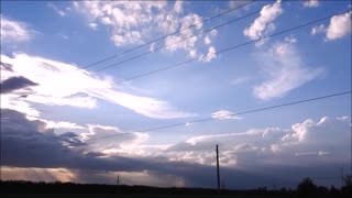 15X High Speed Time Lapse of Thunderstorms Rolling In and Over Southern Manitoba