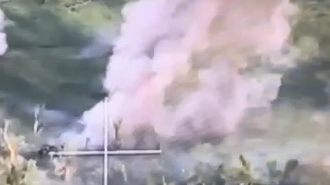 Two Russian Tanks and Their Crew Vaporized