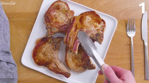 Oven roasted pork chops