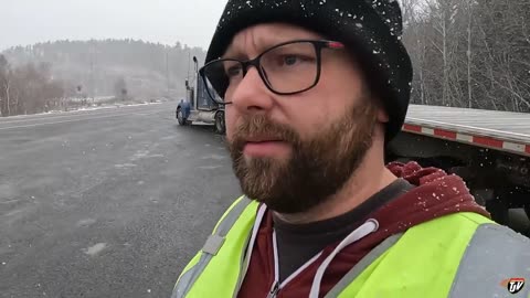 SNOW COVERED | My Trucking Life | Vlog #2936