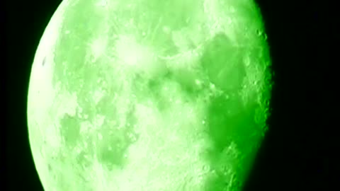 Moon with Green filter