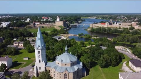 Beautiful Estonia Narva (Cinematic Drone Video)
