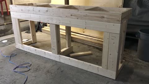 Building 8 foot aquarium stand part 2