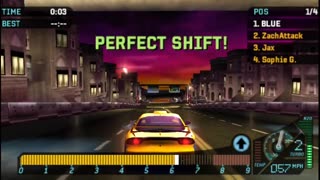 NFS Underground Rivals - Drag Race Event 6 Bronze Difficulty Rerun(PPSSP HD)