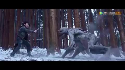 What the hell.... They got attacked by monster which looks like Venom in the forest！
