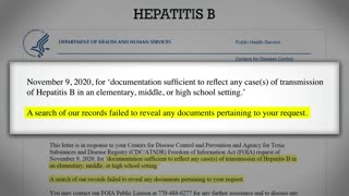 Hepatitis B Doesn't Transmit in School Settings Yet It's Required By States To Enter Schools