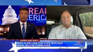 REAL AMERICA -- Dan Ball W/ TX Rep. Steve Toth, Hurricane Beryl Barrels Through Texas, 7/9/24