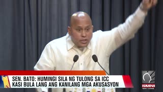 Sen. Bato: Humihingi sila ng tulong sa ICC kasi bula lang ang kanilang mga akusasyon