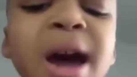 Kid uses grandmas voice box for auto tune