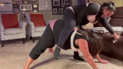 yoga -real funny 2 women