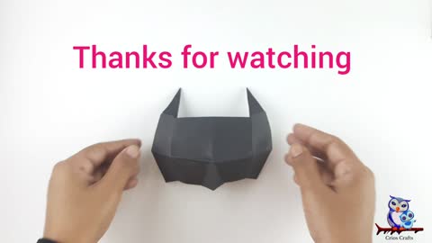 Origami Batman Mask - DIY Paper Crafts