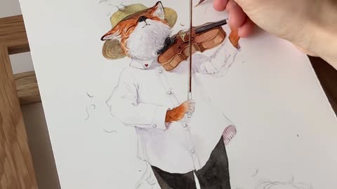 Watercolor｜Fox and Serenade X