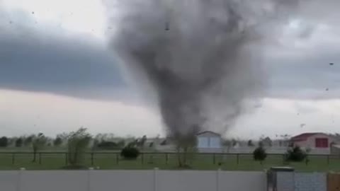Tornado in Andover, Kansas Destroys House