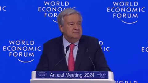 United Nation UN Davos 2024 Secretary General Guteres Reforms for the Global Economy