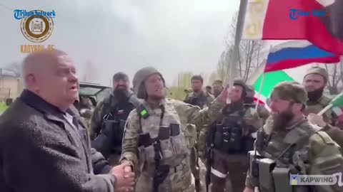 Civilians Ask Chechnya Flags On Soldiers, Shake Up To Join