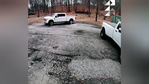 This little one wasn't expecting her mom to leave the drive without her lessons