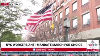 Anti-mandate protest & march in NYC