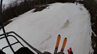Spring skiing at the Dartmouth Skiway, March 4th 2024