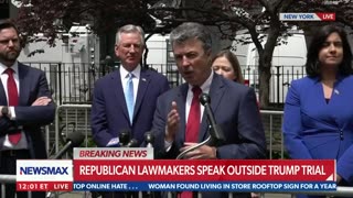 Alabama Attorney General Steve Marshall Speaks Outside Trump Trial