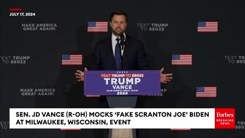 Attack Dog Unleashed: JD Vance Tears Into 'Fake Scranton Joe' Biden Before RNC Acceptance Speech