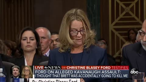 Christine Blasey Ford delivers opening statement at Kavanaugh hearing. 2018
