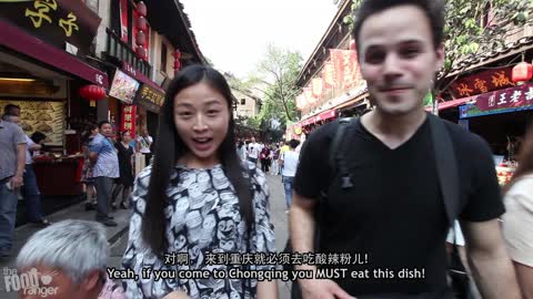 Chongqing Street Food With Locals | Sweet Potato Noodles