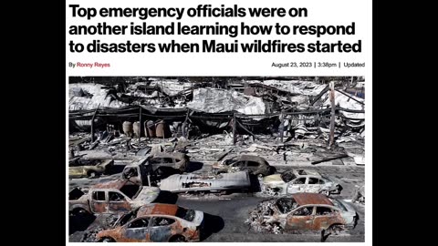 THE MAUI CALLING CARD! WELL OF COURSE THIS EVENT HAPPENED ON THE SAME DAY AS THE FIRES!