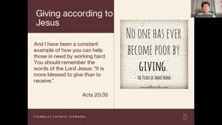 Giving According to Jesus