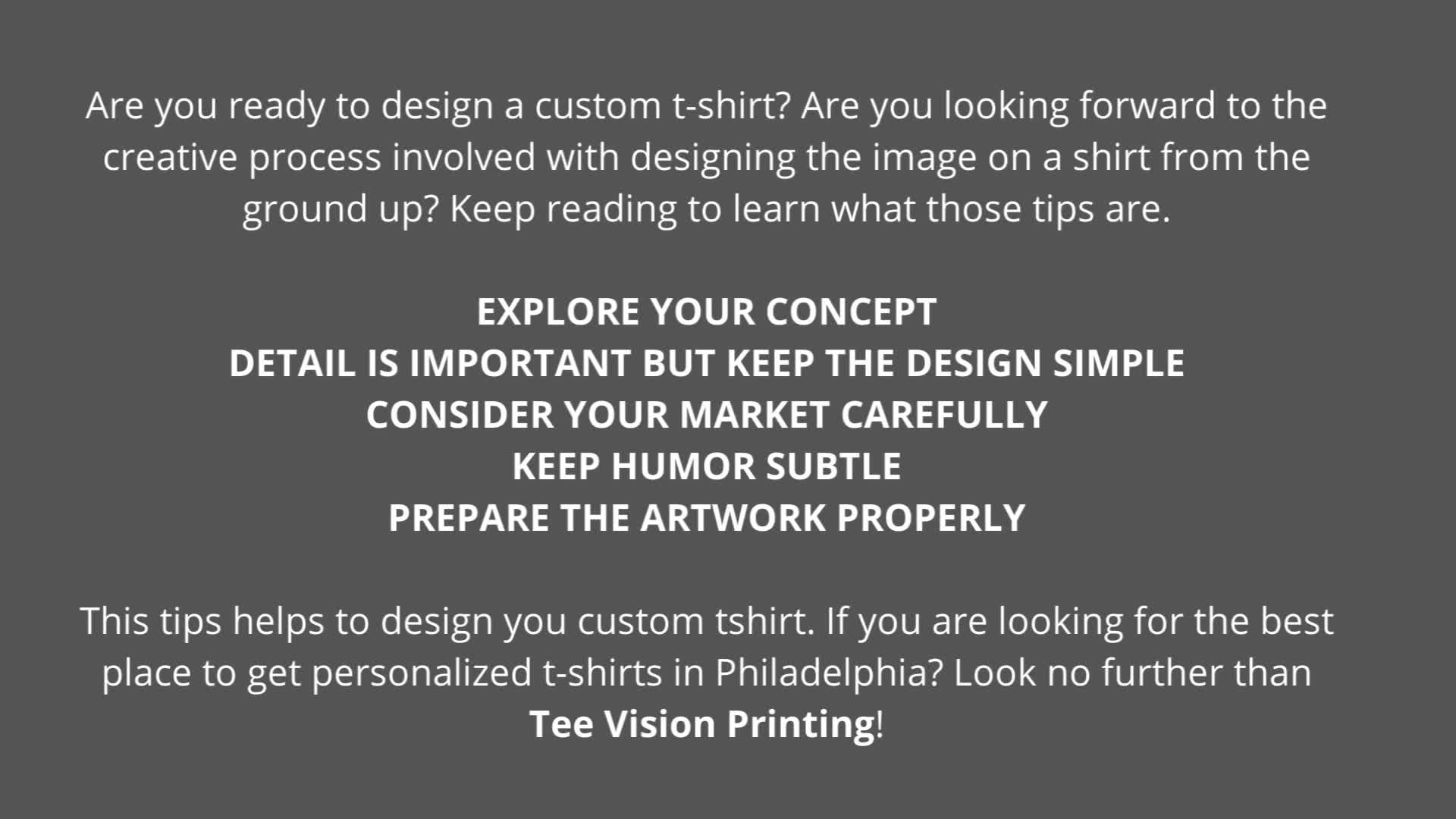 Tips helps to design you custom t shirt