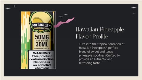 Air Factory Salt E-Liquid Hawaiian Pineapple | Premium Nicotine