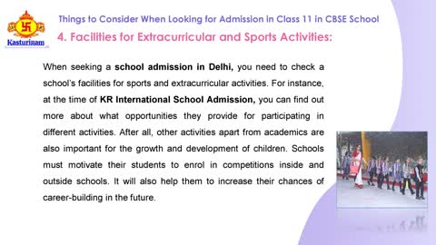 Things to Consider When Looking for Admission in Class 11 in CBSE School