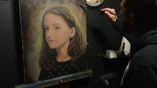 Portrait painting of my daughter