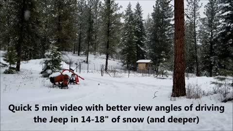 Jeep Wrangler Rubicon 10th Anniversary in the snow