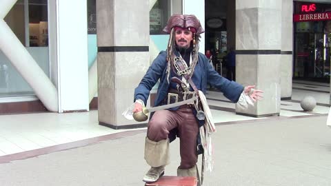 The Street entertainer in Chile