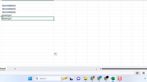 How to do capital and small letter in excell with instruction