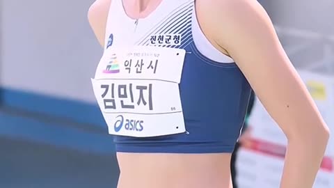 Beautiful Korean track and field athlete