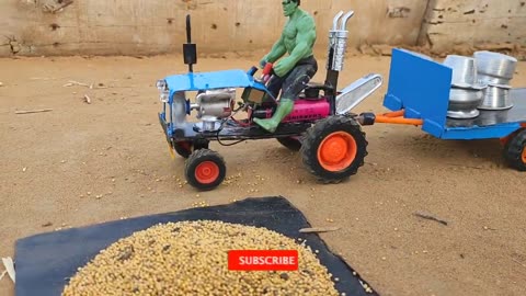 Most creative project mini tractor trashar