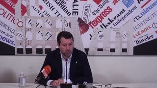 🔴 Min. Matteo Salvini da Palazzo Grazioli, a Roma, per la conferenza con la stampa estera (5.6.2024)