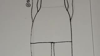 Homer Inspired Fashion Illustration Line Drawing