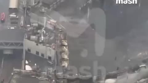 Aerial Footage of Collapsed Stadium