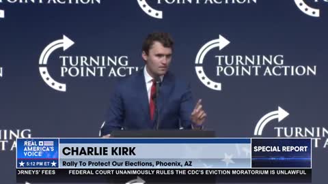 Charlie Kirk TPUSA Rally To Protect Our Elections