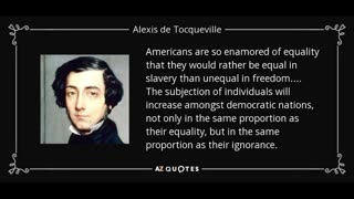 Democracy in America, a Book Summary, by Alexis Tocqueville